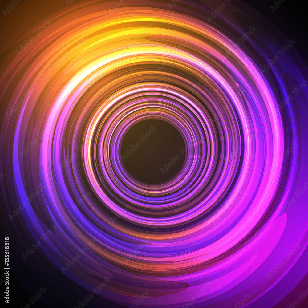 Techno Geometric Vector Curve Modern Science Abstract Background