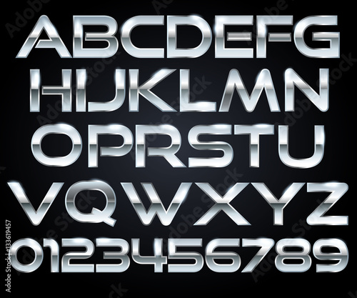 Chrome letters