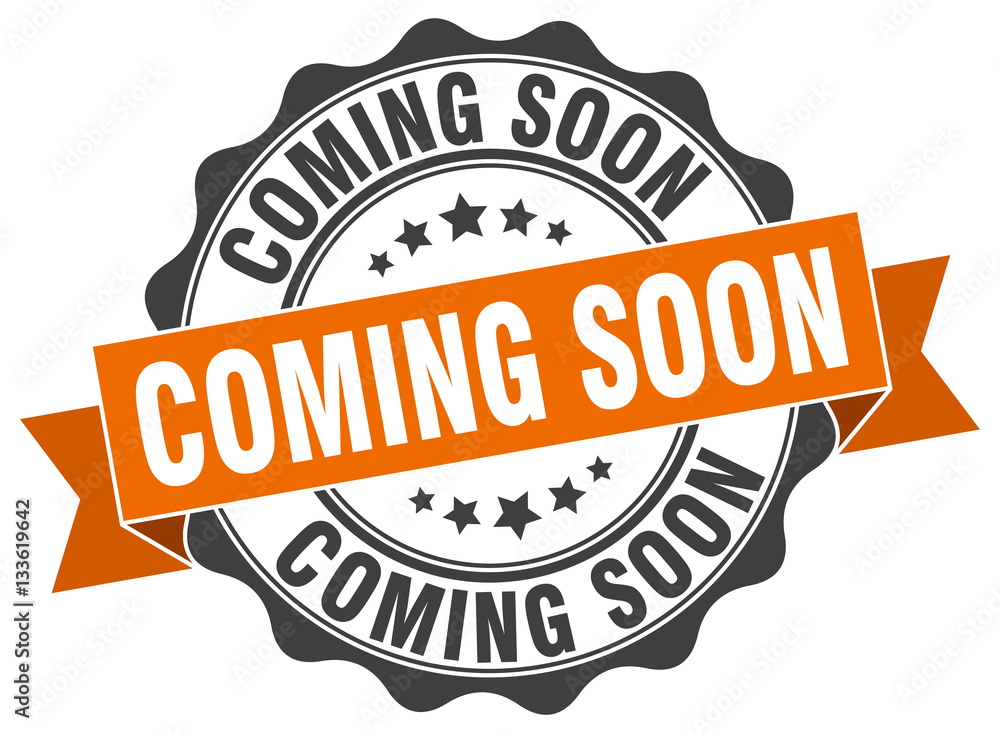 Fototapeta premium coming soon stamp. sign. seal