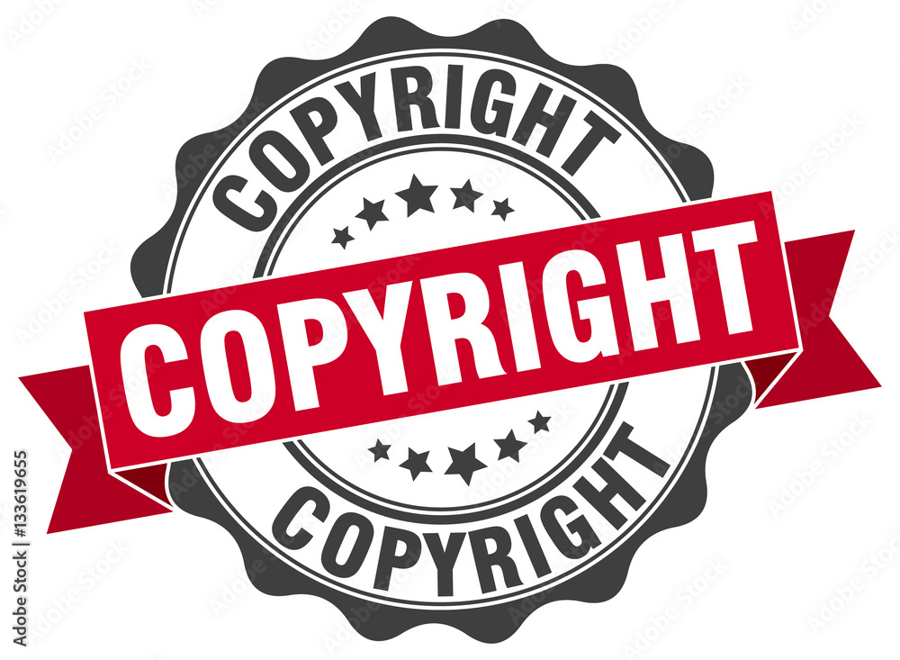 Fototapeta premium copyright stamp. sign. seal