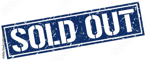 sold out square grunge stamp