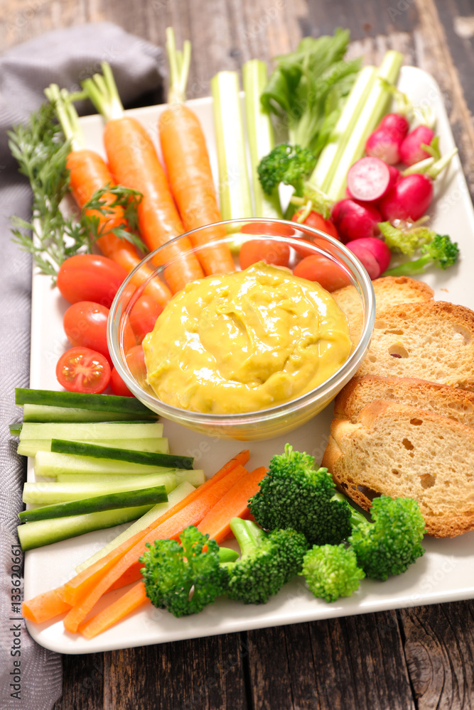vegetable and dip vegetable and dip