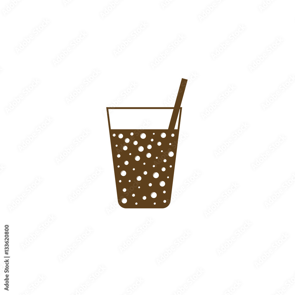 Gas drink cup vector icon Gas drink cup vector icon