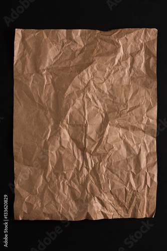 Wallpaper Mural old paper sheet isolated on black background Torontodigital.ca