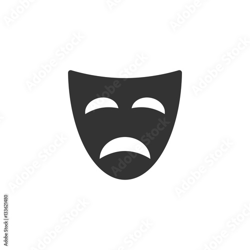 Tragedy mask icon