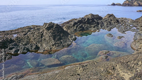 Slika na platnu The mermaid pools near Matapouri, New Zealand.