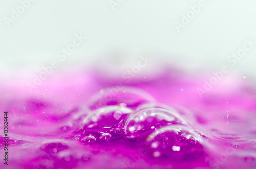 pink cocktail in a glass close up