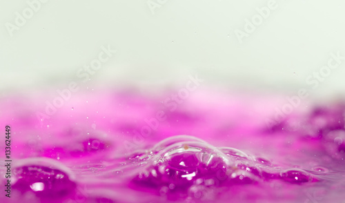 pink cocktail in a glass close up
