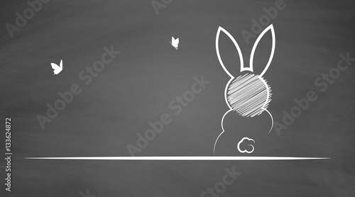 Frohe Ostern | auf Schiefertafel