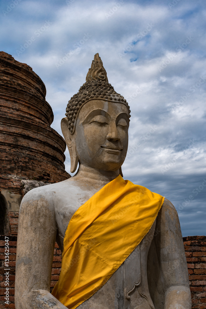 Old buddha at Ayutthaya Old buddha at Ayutthaya
