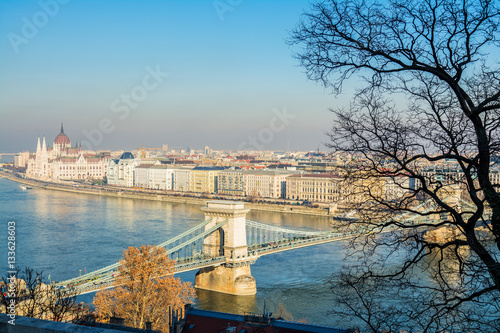 panoramic views to Budapest city, hungary