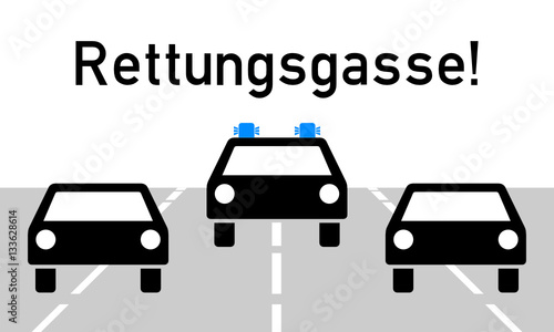symbolbild rettungsgasse I