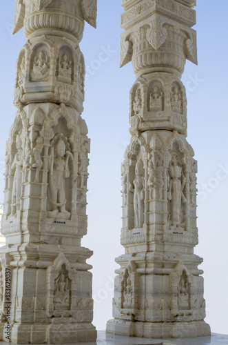 Architectural construction of the temple Birla Mandir to Jaipur India
