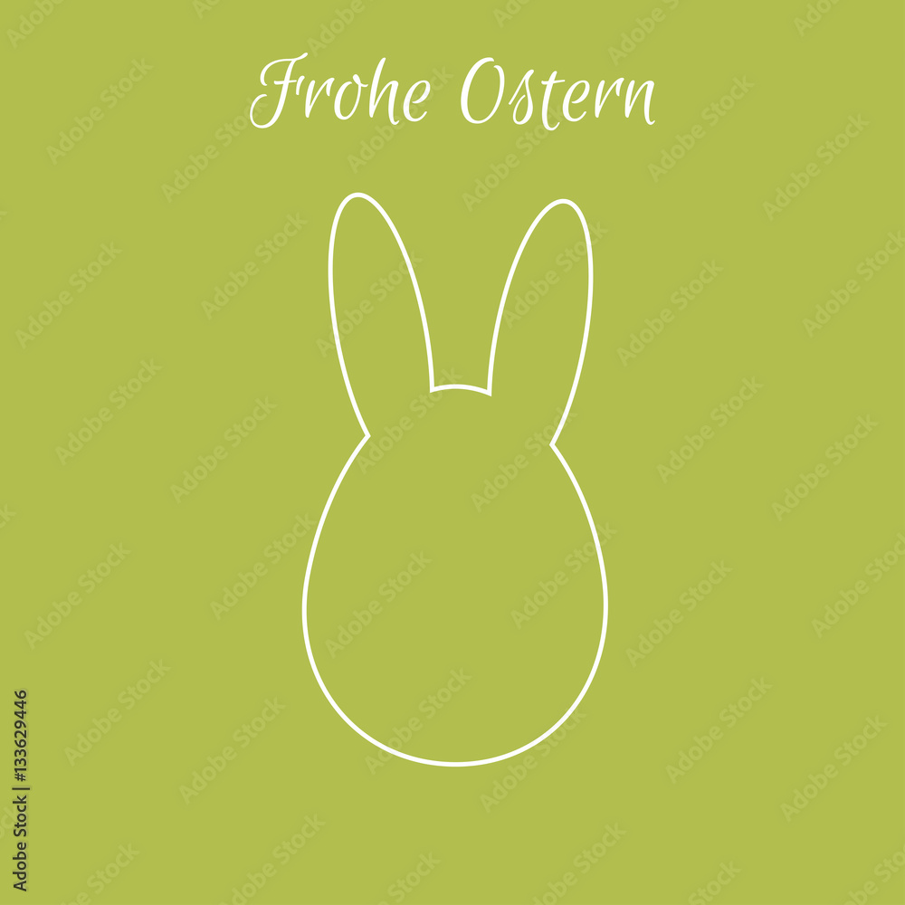Obraz premium Osterhase - Frohe Ostern - Vektor Grafik
