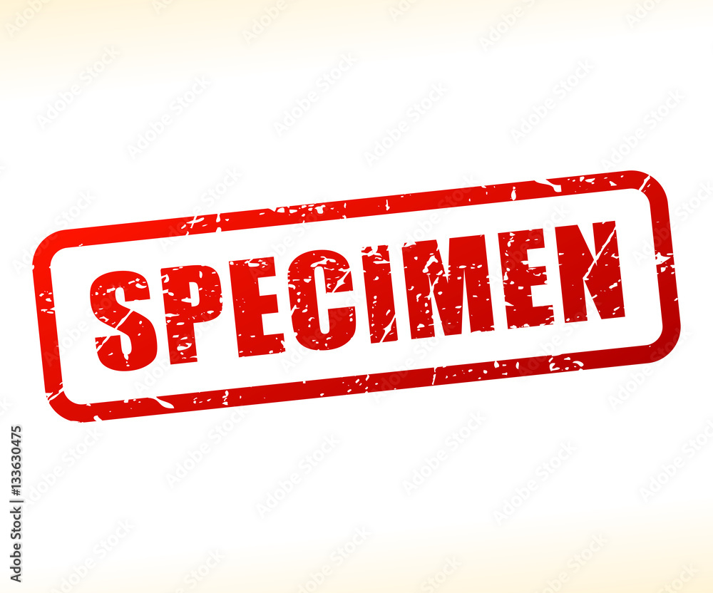 specimen text stamp Stock Vector Adobe Stock