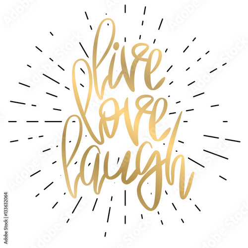 Romantic decorative poster with lettering