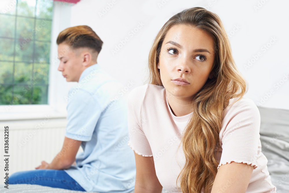 Fototapeta premium Teenage Couple Having Relationship Difficulties