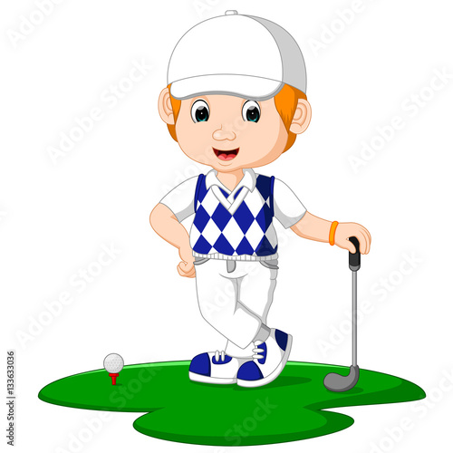 Golfer Man Cartoon