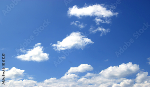 Sky, white clouds background