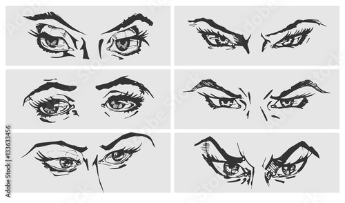 illustration of eyes