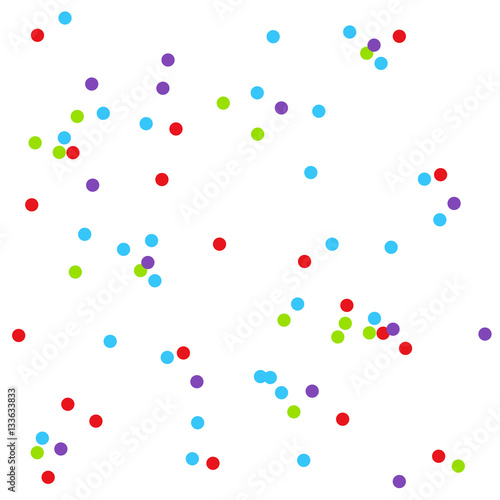 Confetti seamless pattern background, vector illustration design