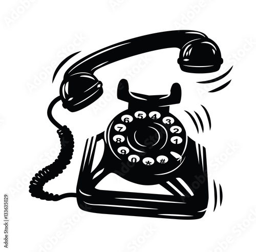 telephone icon vector