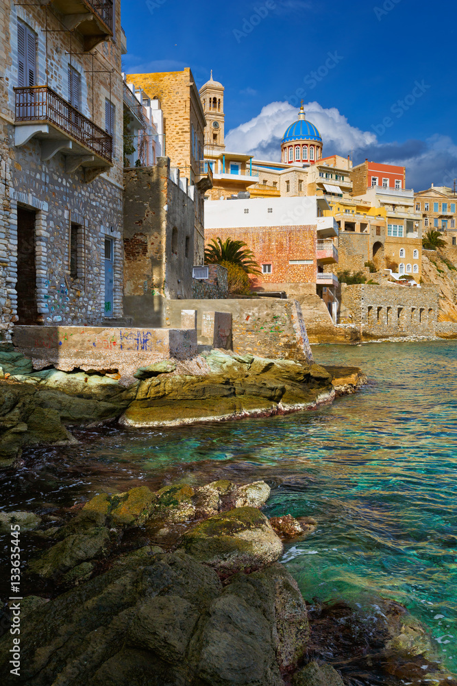 Town of Ermoupoli on Syros island.