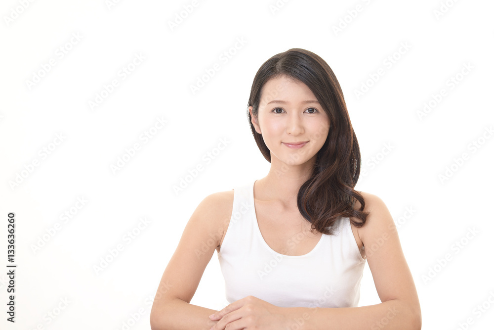 微笑む女性 微笑む女性