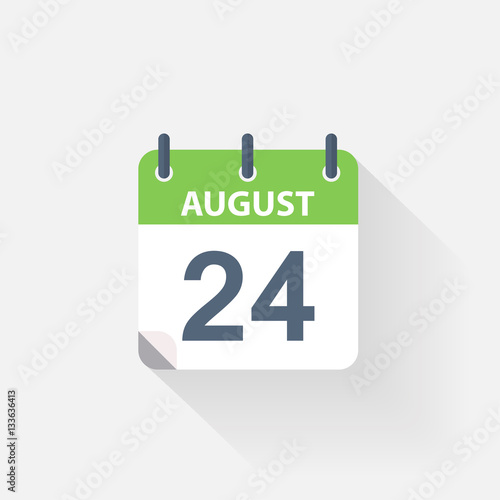 24 august calendar icon