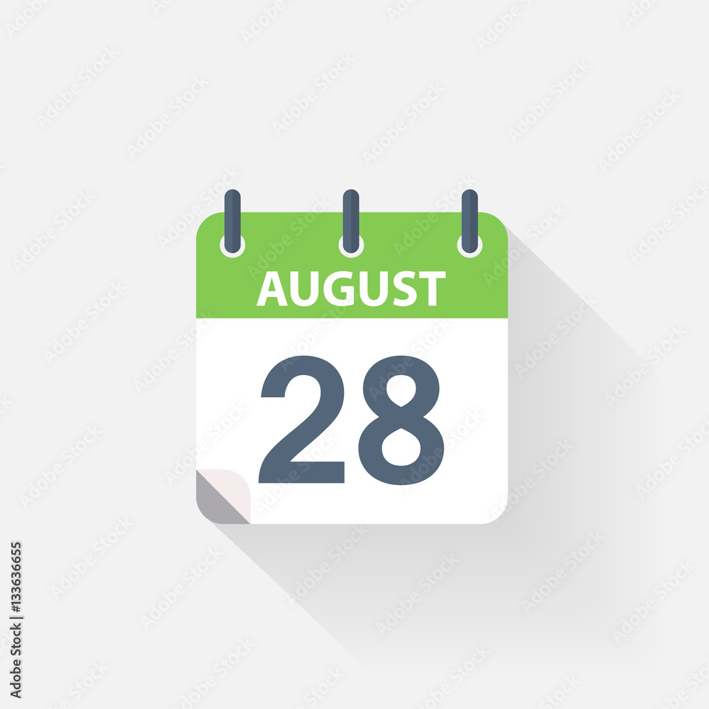 28 august calendar icon 28 august calendar icon