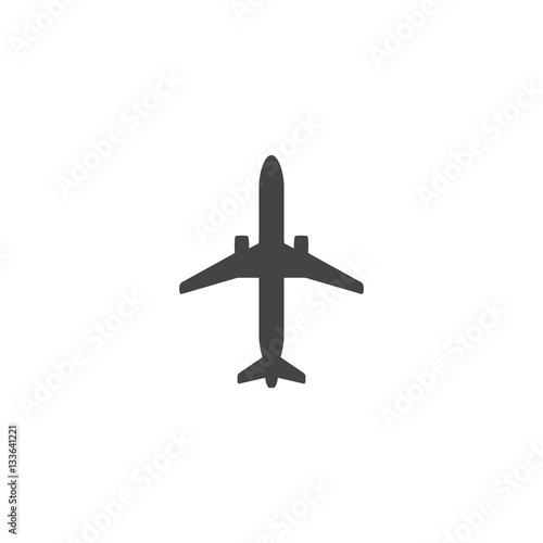 Simple flat airplane icon 