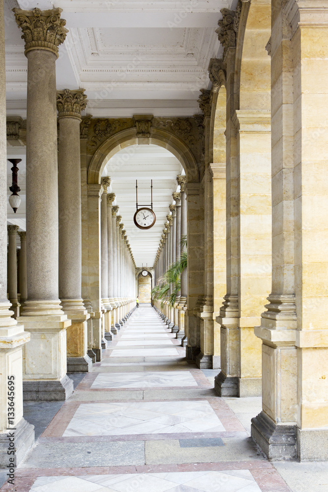 Colonnade , Karlovy Vary (Carlsbad), Czech Republic..