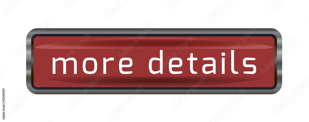 Button more details. Web. Vector illustration isolated on white background. Learn. Red metall rectangular. EPC 10. Button more details. Web. Vector illustration isolated on white background. Learn. Red metall rectangular. EPC 10.