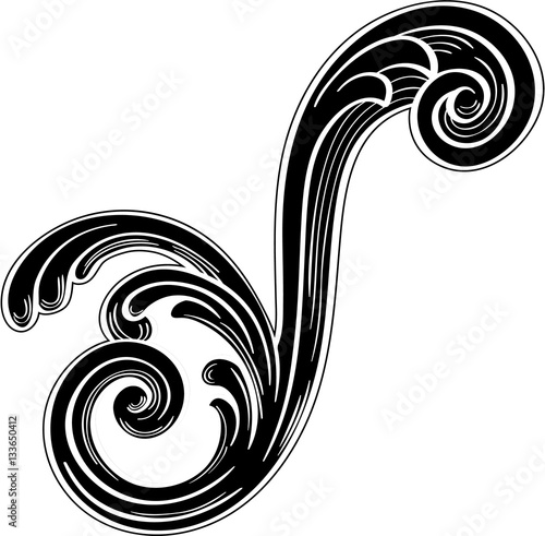 Acanthus design art element