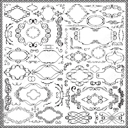 Ornate splendid baroque floral set