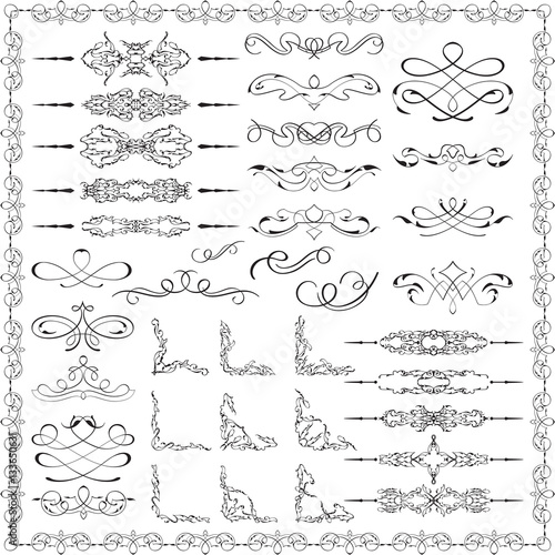 Ornate splendid design elements