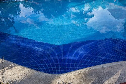 Swimming pool in Cancun  Riviera Maya  Mexico