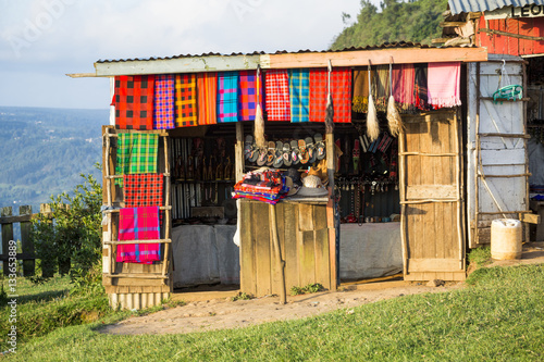 Photos Souvenir shop with maasai art, Kenya, East Africa