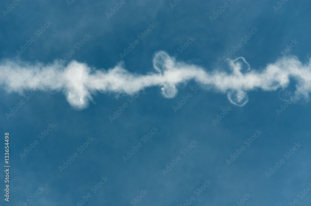 Airplane trail Airplane trail