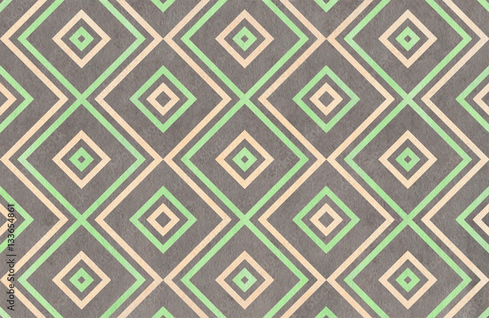 Watercolor geometrical pattern. Watercolor geometrical pattern.