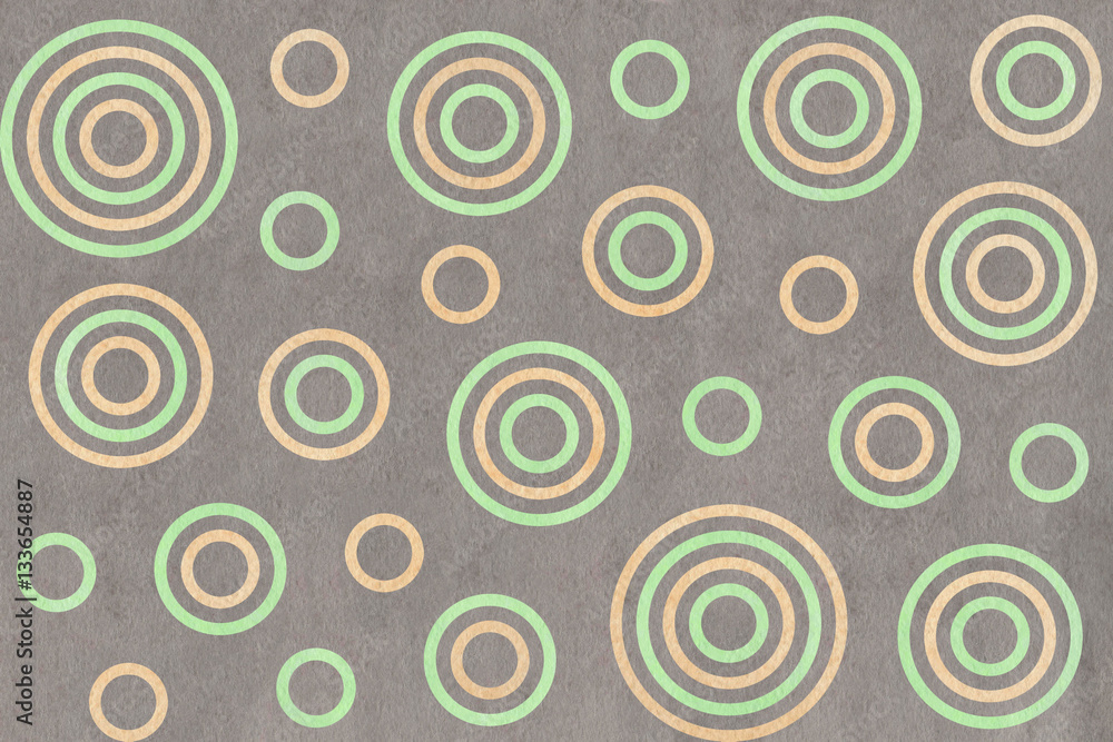 Watercolor circles pattern. Watercolor circles pattern.