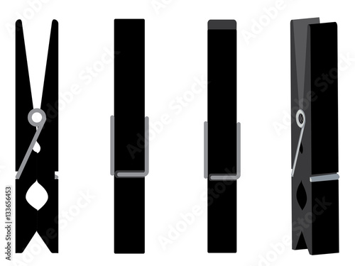 Wooden Clothespin Set