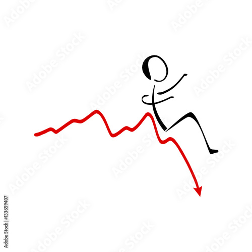 Aktien Crash Mann