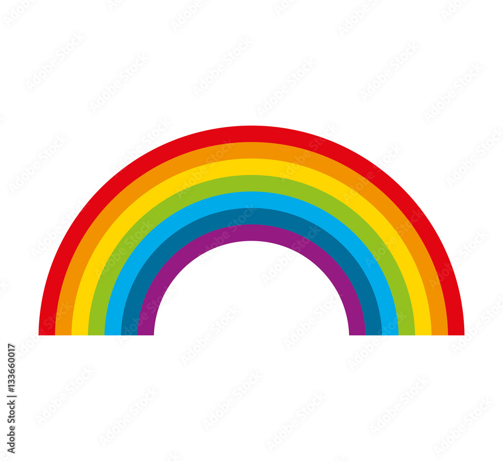 cute rainbow isolated icon vector illustration design cute rainbow isolated icon vector illustration design