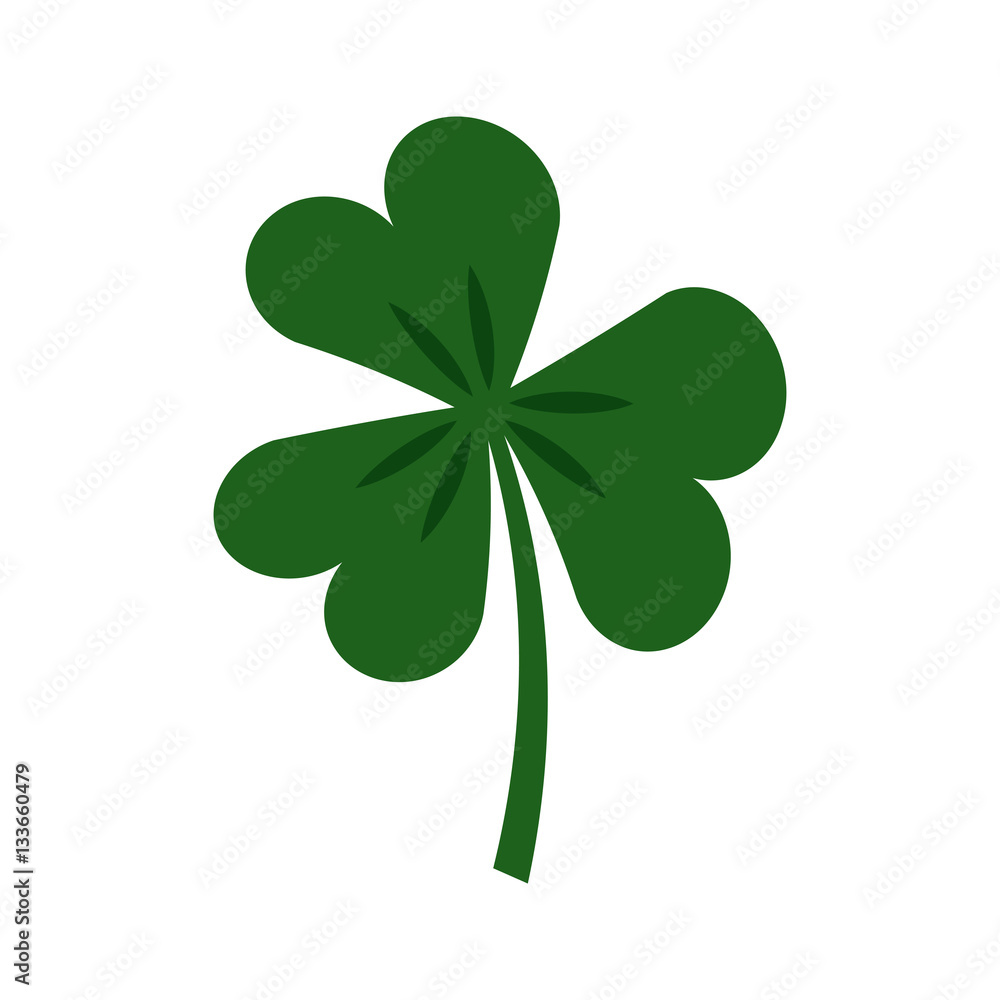 Fototapeta premium Saint patricks clover icon vector illustration design