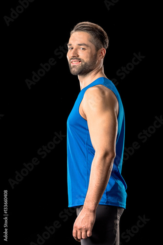 Athletic man in sportswear