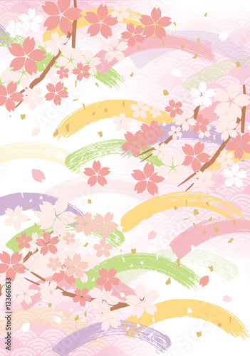 和風 はけ 波 桜