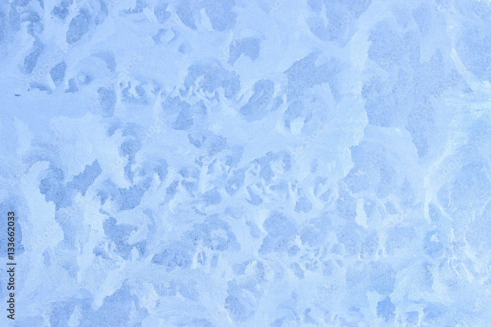 Ice pattern on window in winter as background Ice pattern on window in winter as background