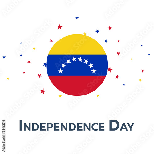 Independence day of Venezuela. Patriotic Banner. Vector illustration.