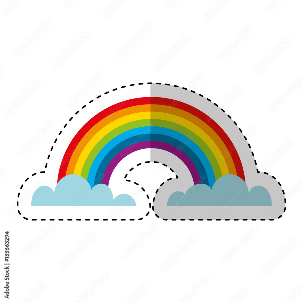 cute rainbow isolated icon vector illustration design cute rainbow isolated icon vector illustration design